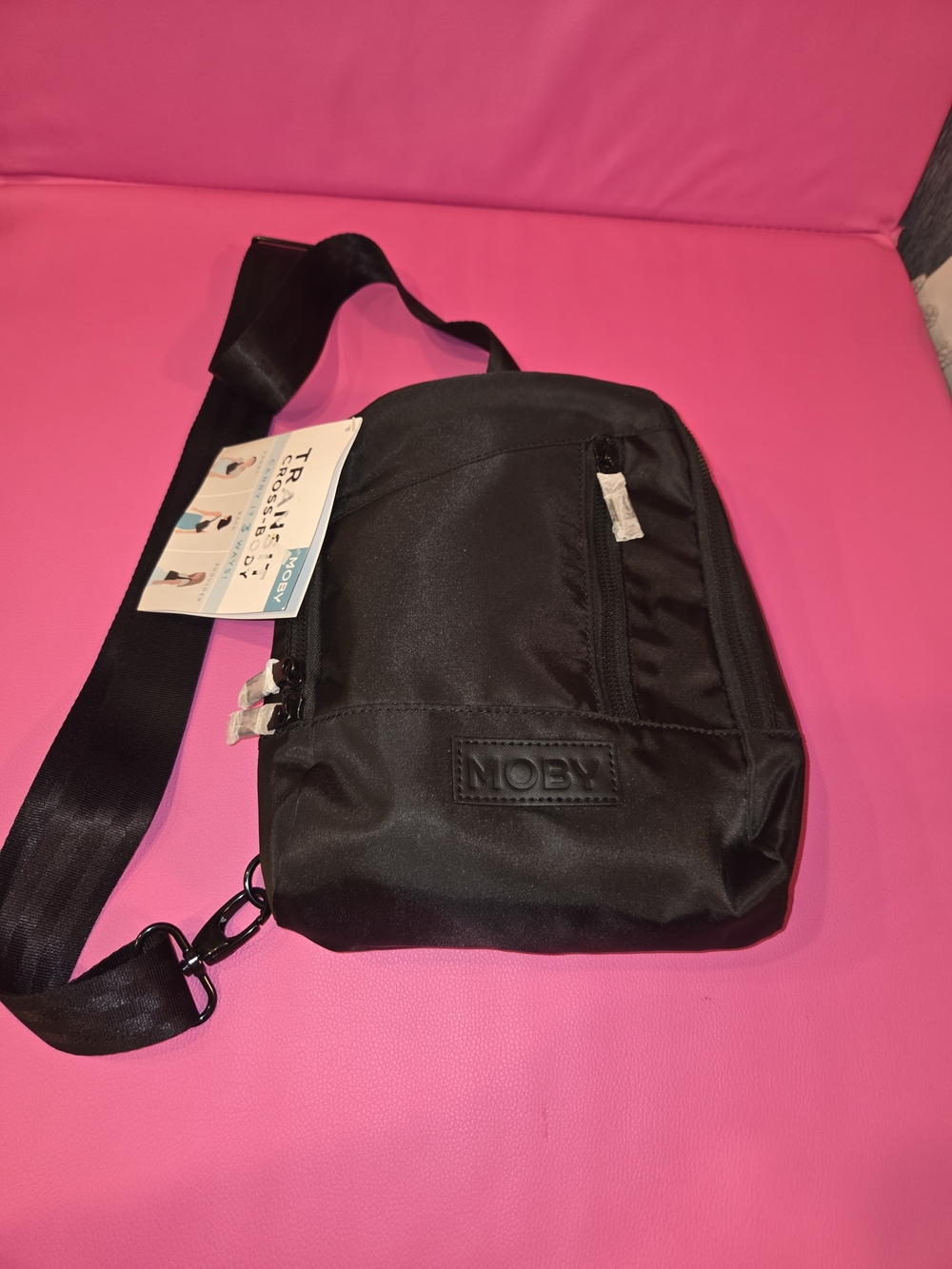 MOBY Black Women's Crossbody Sling Bag - Everyday Organizer